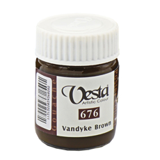 تصویر  گواش وستا مدل 676 Vandyke Brown