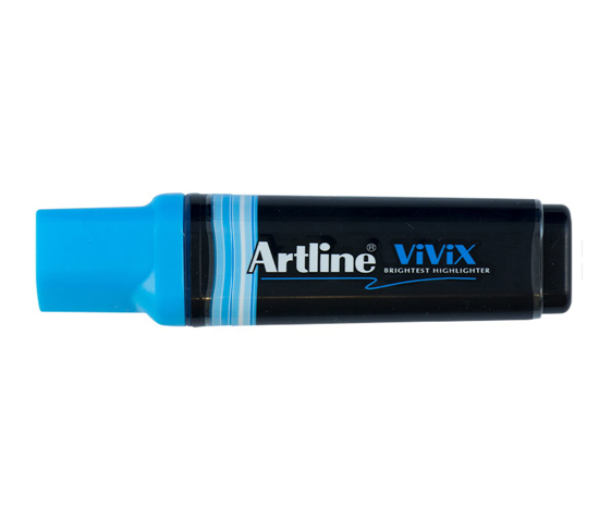 ماژِک هایلایتر-رنگ آبی-سرتخت-برند آرت لاین-مدل vivix